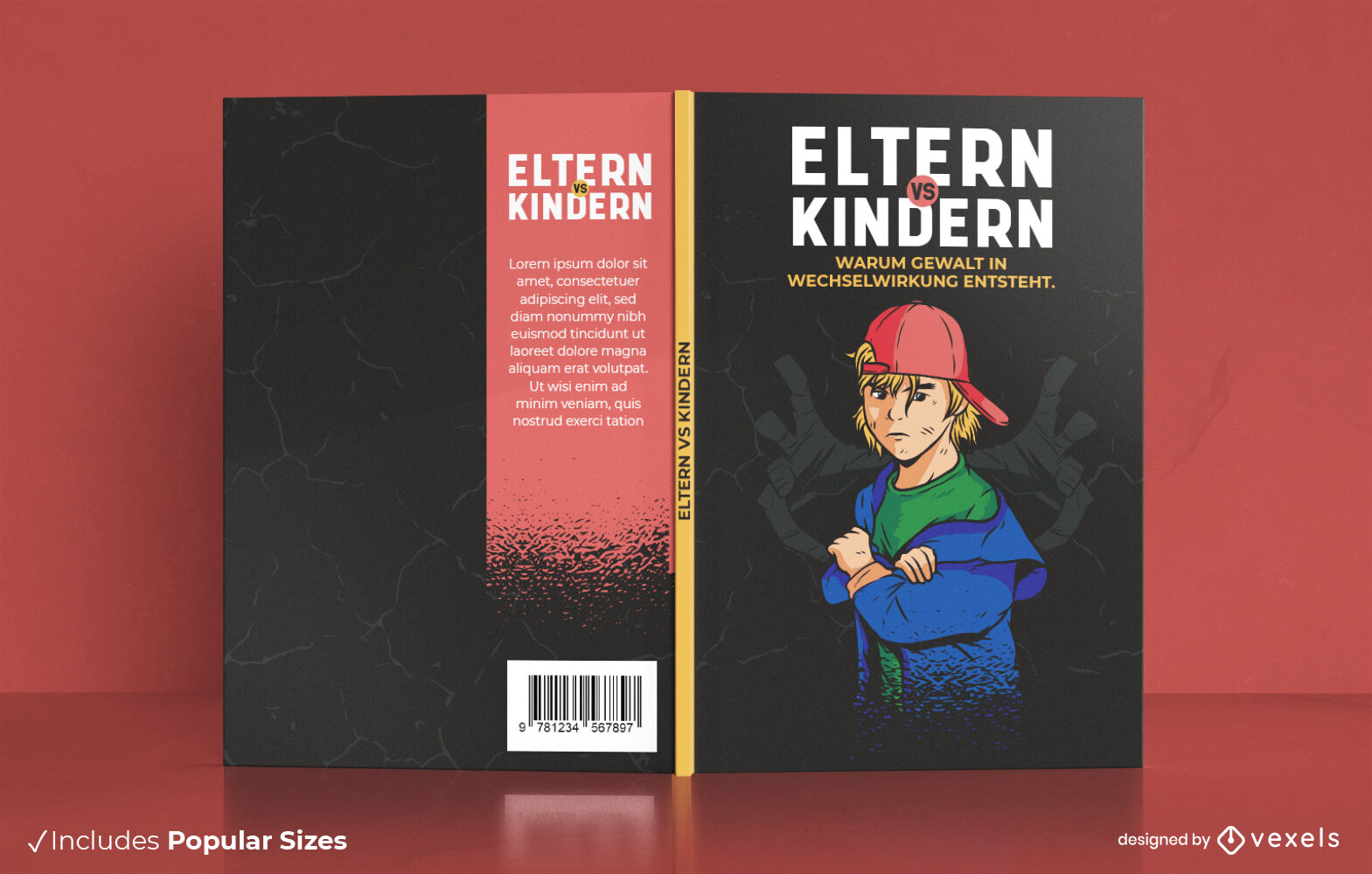 Diseño de portada de libro infantil espeluznante