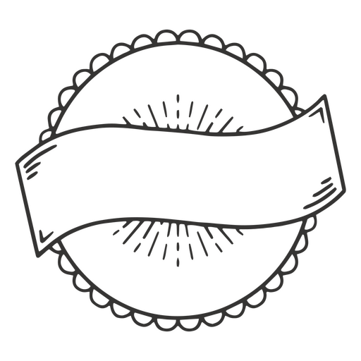 Abzeichen Strichband PNG-Design