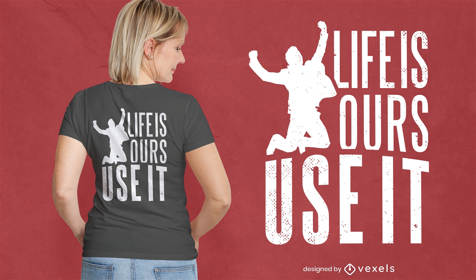 Life motivational quote t-shirt design