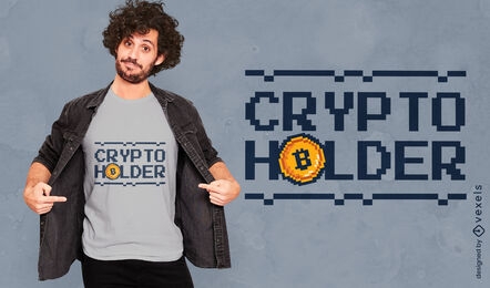 Hodl me cryptocurrency t-shirt design
