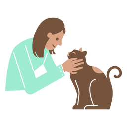 Animal médico veterinario gato gente Diseño PNG