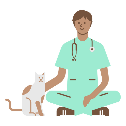 Animal médico veterinario personas Diseño PNG