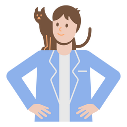 Veterinario médico gato animal gente Diseño PNG