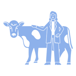 Pessoas de animais de vaca de saúde veterinária Desenho PNG