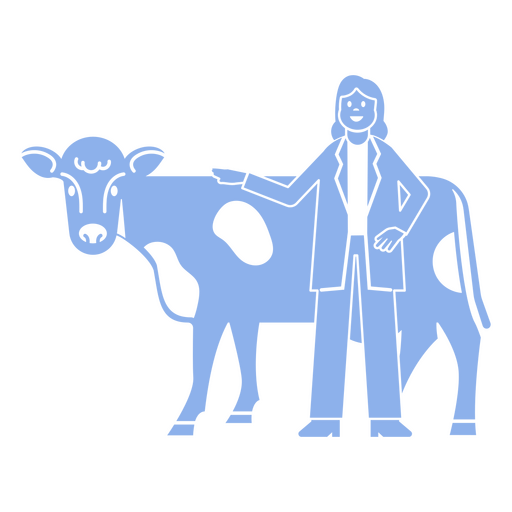 Pessoas de animais de vaca de saúde veterinária Desenho PNG