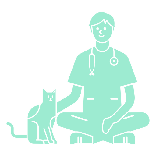 Pessoas de animais de saúde de gatos veterinários Desenho PNG