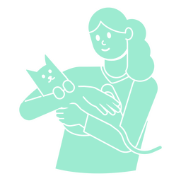 Veterinario animal gato gente Diseño PNG
