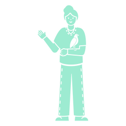 Pessoas de aves de animais veterinários Desenho PNG