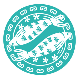 Chinese cut out koi fishes PNG Design