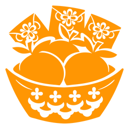 naranjas chinas recortadas Diseño PNG