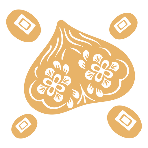 decoración recortada china Diseño PNG