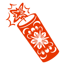Chinês corta fogo de artifício Desenho PNG
