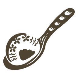 Chinesischer ausgeschnittener Löffel PNG-Design