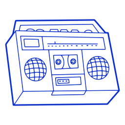 Icono de dispositivo electrónico de música Diseño PNG