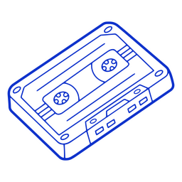 Ícone de dispositivo eletrônico de cassete vintage
