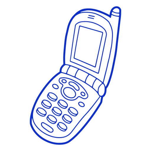 Icono de teléfono móvil antiguo Diseño PNG