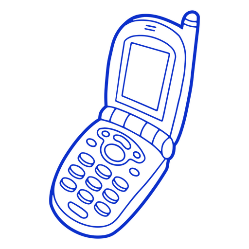 Icono De Telefono Antiguo Pintado A Mano Vector PNG ,dibujos Icono