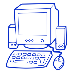 Ícone de dispositivo de computador antigo