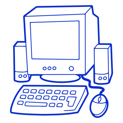 Ícone de dispositivo de computador antigo Desenho PNG