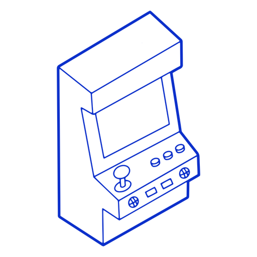 Ícone de dispositivo de console de jogo vintage Desenho PNG