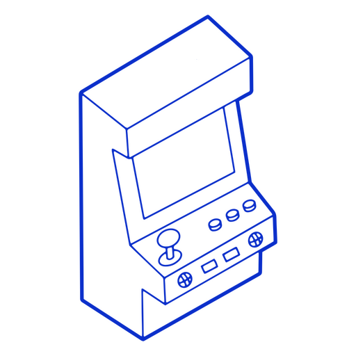 Vintage play console device icon