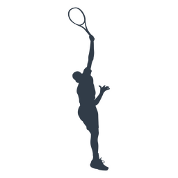 Tennis sport people man silhouette PNG Design