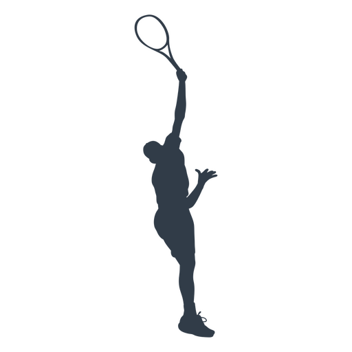 Tennis sport people man silhouette PNG Design