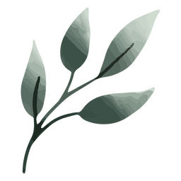 Rose leaves textured PNG Design