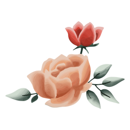 Roses textured PNG Design