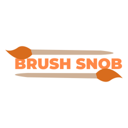 Pinselkunst-Zitat-Abzeichen PNG-Design