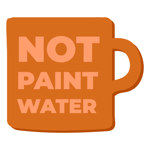 Paint art quote badge PNG Design