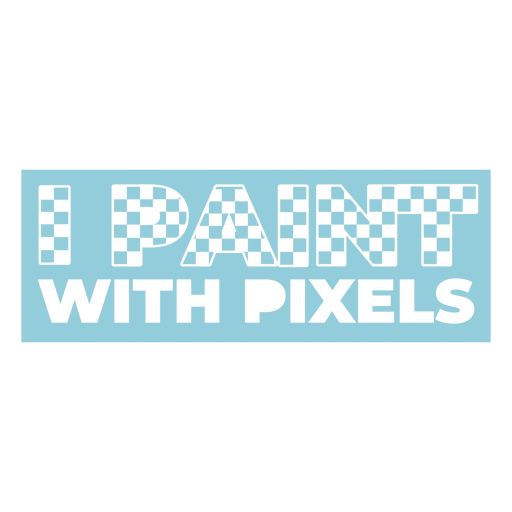Pixel paint quote badge PNG Design