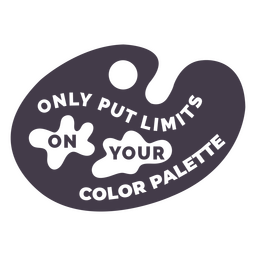 Farbpalette begrenzt Angebotsabzeichen PNG-Design
