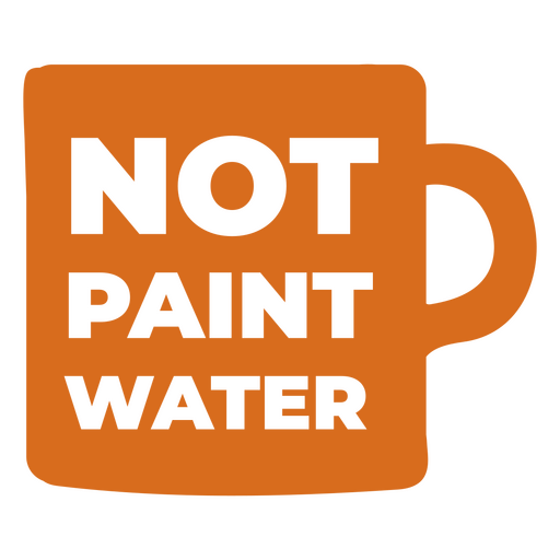 Paint water art quote badge
