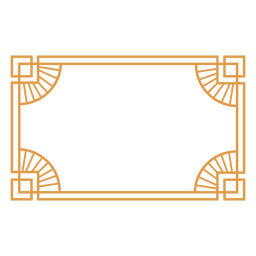 Ornamentos de quadros de traçado art déco Desenho PNG
