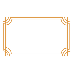 Detalhes de quadros de traçado art déco Desenho PNG