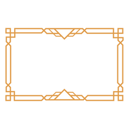 Rahmenstrich Art Deco PNG-Design
