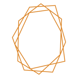 Geometrischer Strichrahmen PNG-Design