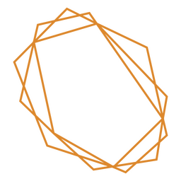 Formas geométricas de trazo de marco Diseño PNG