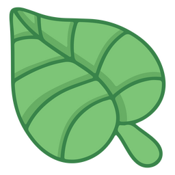 Trazo de color de hoja lindo Diseño PNG