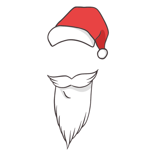 Traço de cor de Papai Noel Desenho PNG