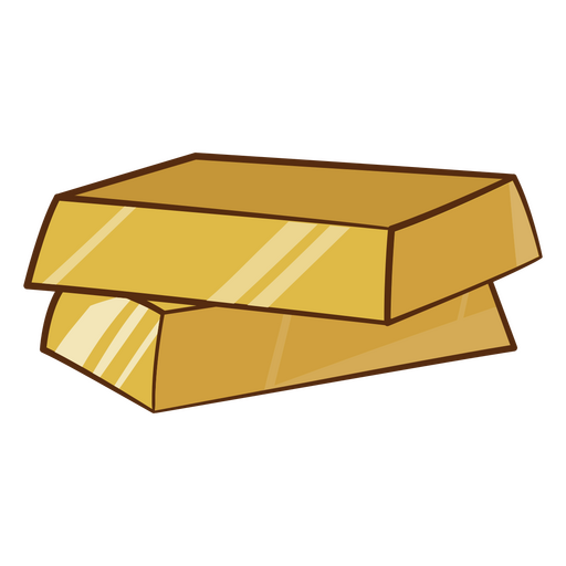 Farbstrich der goldenen Balken PNG-Design