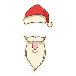 Traje de ilustración de Papá Noel Diseño PNG