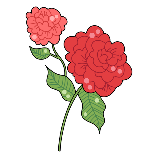 Ícone de rosas da natureza flor Desenho PNG