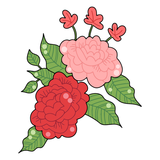 Icono de naturaleza rosa Diseño PNG