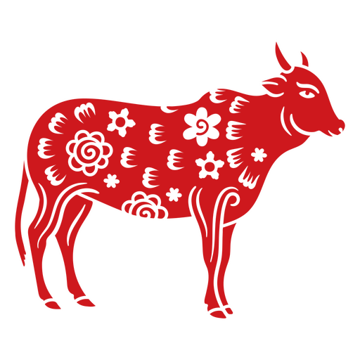 Traditional Chinese Zodiac Ox PNG Design