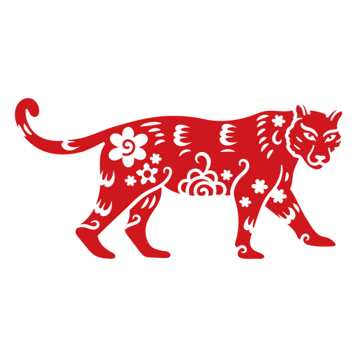 Tiger Traditional Chinese Zodiac PNG Design