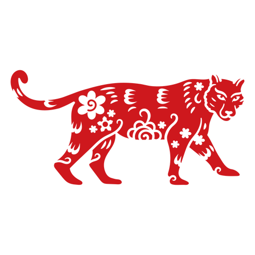 Tigre Zodíaco Chinês Tradicional Desenho PNG