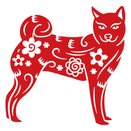 Cão do Zodíaco Chinês Tradicional Desenho PNG