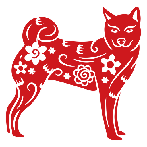 Cão do Zodíaco Chinês Tradicional Desenho PNG